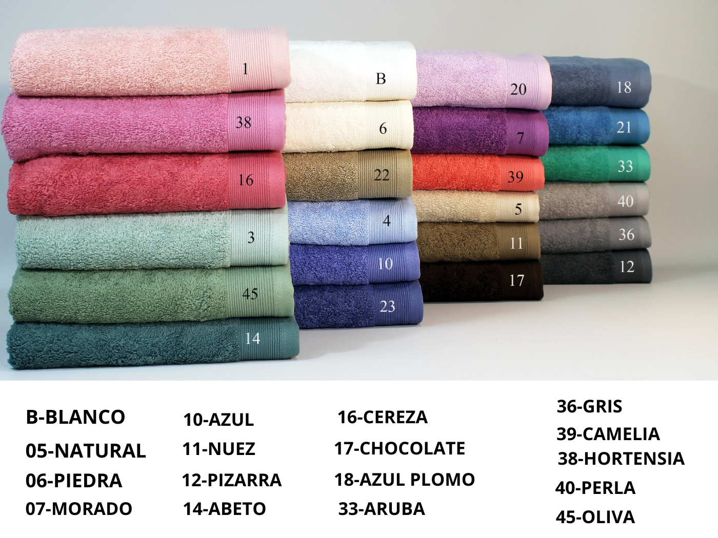 Colorido toalla venus trovador 